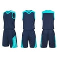 thumbnail image 1 of Cethrio Boys' Shorts Sets, Basketball Sleeveless Soft Athletic Outfit Sets Activewear Dark Blue Size 8-10 T, 1 of 7