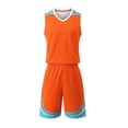 thumbnail image 1 of Cethrio Boys' Shorts Sets, Running Lightweight Sleeveless Athletic Outfit Sets Activewear Orange Size 10-12 T, 1 of 8