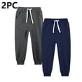 thumbnail image 1 of Cethrio Boys Sweatpants 2 Piece, Drawstring Casual Thermal Elastic Bottom Athletic Joggers Dark Gray Size 8, 1 of 2