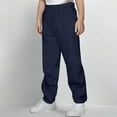 thumbnail image 1 of Cethrio Boys Sweatpants, Elastic Waist Drawstring Straight Leg Running Athletic Pants Navy Size 14-16, 1 of 6