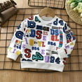 thumbnail image 1 of Cethrio Boys Sweatshirts, Cotton Long Sleeve Pullover Spring and Autumn Tops White Size 9-10T, 1 of 3