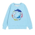 thumbnail image 1 of Cethrio Boys Sweatshirts, Pullover Printed Long Sleeve Spring and Autumn Tops Light Blue Size 9-10 T, 1 of 4