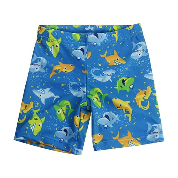 Cethrio Boys Swim Trunks, Quick Dry Summer Swimwear Elastic Waist Swim Shorts Sky Blue Size 8-9 T
