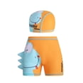 thumbnail image 1 of Cethrio Boys Swim Trunks, Summer Elastic Waist Quick Dry Printed Swim Shorts with Swim Cap Yellow Size 6, 1 of 2
