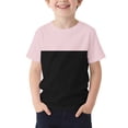 thumbnail image 1 of Cethrio Boys T Shirts, Short Sleeve Casual Color Block Crew Neck Kids Summer Tees Hot Pink Size 12, 1 of 5