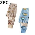 thumbnail image 1 of Cethrio Boys Thermal Pants Size 10-12, Elastic Waist 2 Piece Cotton Stretchy Winter Pants Blue, 1 of 4