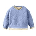 thumbnail image 1 of Cethrio Boys Thermal Tops Size 10-12T, Pullover Long Sleeve Casual Soft Winter Undershirts Blue, 1 of 5