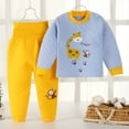 thumbnail image 1 of Cethrio Boys Thermal Underwear, Warm 2 Piece Long Sleeve Tops and Bottoms for Kids Gray Size 2-3 T, 1 of 6