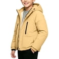 thumbnail image 1 of Cethrio Boys Winter Coats&nbsp;, Warm Skiing Windproof Waterproof Windbreaker with Pockets Yellow Size 9-10T, 1 of 2