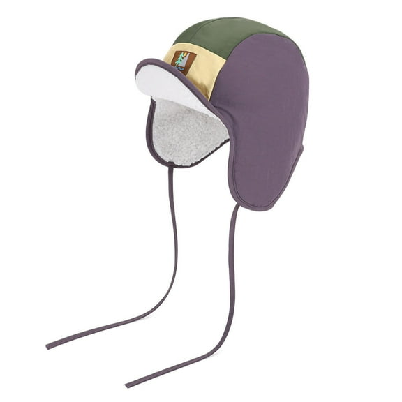 Cethrio Boys Winter Hats, Warm Skiing Windproof Fleece Lined Outdoor Hats with Ear Flaps Purple Size 4-14T