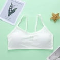 thumbnail image 1 of Cethrio Bras for Girls, Cotton Seamless Breathable Soft Girls Underwear White Size 9-14 T, 1 of 3