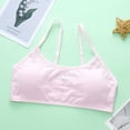 thumbnail image 1 of Cethrio Bras for Girls, Soft Breathable Cotton Seamless Girls Underwear Pink Size 9-14 T, 1 of 3