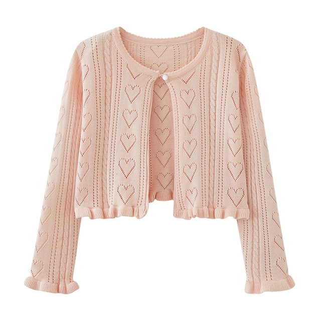 Cethrio Cardigan Sweaters for Girls, Knitting Cotton Buttons Warm ...