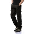 thumbnail image 1 of Cethrio Cargo Pants Men Loose Fit- Fall and Winter Clearance Loose Plus Size with Pockets Workout Casual Outdoor Casual Black Cargo Pants Size M, 1 of 4
