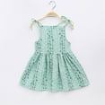thumbnail image 1 of Wavsuf Children Girls Casual Dresses Printed Green Children's Clothing Size 12-18 Months, 1 of 1
