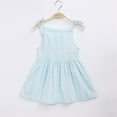 thumbnail image 1 of Wavsuf Children Girls Casual Dresses Printed Light Blue Children's Clothing Size 9-12 Months, 1 of 7
