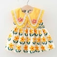 thumbnail image 1 of Wavsuf Children Girls Summer Dress Cute Yellow Children's Clothing Size 12-18 Months, 1 of 3