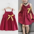 thumbnail image 1 of Wavsuf Children Girls Summer Dress Wine Children's Clothing Size 2-3 Years, 1 of 9