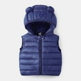 thumbnail image 1 of Wavsuf Children Jackets with Hood Chunky Thermal Winter Boys Navy Vest Size 4 Years, 1 of 3