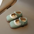 thumbnail image 1 of Cethrio Dress Shoes for Girls, Flats Gifts School Birthday Uniform Shoes Green Size 10 Little Kids, 1 of 3