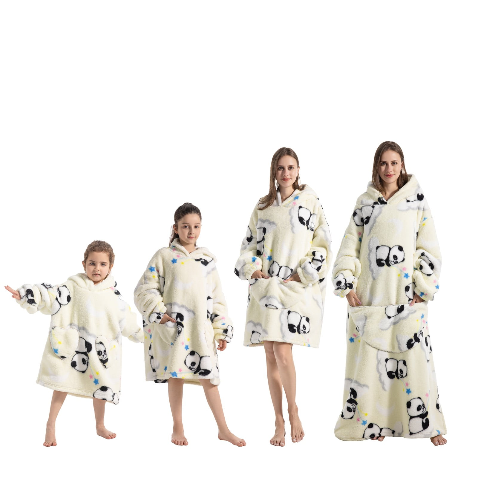Cethrio Family Pajamas Robes Matching Printed Homewear for the