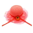 thumbnail image 1 of Cethrio Fedora Hats for Girls, Breathable Summer Wide Brim Straw Hats Sun Hats Hot Pink Size 3-7 T, 1 of 2