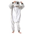 thumbnail image 1 of Cethrio Fleece Jumpsuits for Boys, Cosplay Gifts Hooded One Piece Onesie Pajamas Gray Size 2-3 T, 1 of 7