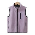 thumbnail image 1 of Cethrio Fleece Vests for Boys, Sleeveless Zip up Winter Warm Outerwear with Pockets Purple Size 16-18 T, 1 of 3