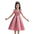 thumbnail image 1 of Wavsuf Flower Girls Dress Sequins Pink Princess Dress Size 7-8 Years, 1 of 9