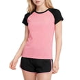 thumbnail image 1 of Cethrio Girls Athletic Outfit Sets, Short Sleeve 2 Piece Summer Quick-drying Kids' Clothing Sets Watermelon Red Size 9-10T, 1 of 6