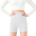 thumbnail image 1 of Cethrio Girls Bike Shorts, Casual High-waisted Dancing Stretch Summer Shorts White Size 10-12, 1 of 4