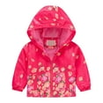 thumbnail image 1 of Cethrio Girls Boys Jacket with Hooded, Zip up Lightweight Printed Kids Outerwear Hot Pink Size 7-8 T, 1 of 8