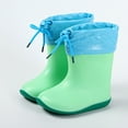 thumbnail image 1 of Cethrio Girls Boys Rain Boots, Drawstring Lightweight Non Slip Waterproof Rain Shoes Green Size 24, 1 of 3