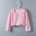 thumbnail image 1 of Cethrio Girls Cardigans Sweaters, Lightweight Long Sleeve Cotton Kids Coats Pink Size 8-9 T, 1 of 9