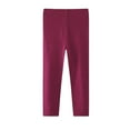 thumbnail image 1 of Cethrio Girls Cotton Leggings, Dancewear Stretchy Elastic Waist Solid Color Tight Pants Hot Pink Size 6 T, 1 of 3