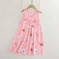 thumbnail image 1 of Cethrio Girls' Cotton Nightgowns, Soft Comfy Sleeveless Summer Sleep Dresses Pink Size 1-14T, 1 of 3
