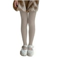 thumbnail image 1 of Cethrio Girls Cotton Tights, Soft Stretch Elastic Waist Casual Leggings for Girl Khaki Size 6-8 T, 1 of 7