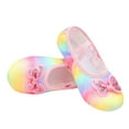 thumbnail image 1 of Cethrio Girls Dance Shoes 2025, Gymnastics Soft Sole Stretch Performance Ballet Shoes Flats Pink Size 6.5, 1 of 6