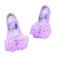 thumbnail image 1 of Cethrio Girls Dance Shoes, Stretch Gymnastics Soft Sole Performance Ballet Shoes Flats Purple Size 5.5, 1 of 2