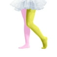 thumbnail image 1 of Cethrio Girls Dancing Tights, Cotton Stretch Elastic Waist Party Leggings for Girl Yellow Size 2-8 T, 1 of 7