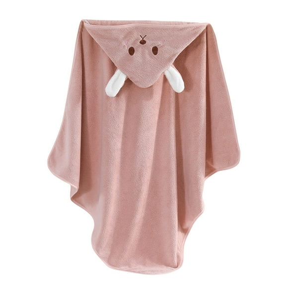 Cethrio Girls Flannel Bathrobes, Warm Lightweight Soft Comfy Sleepwear Robes Pink Size 1-8T