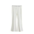 thumbnail image 1 of Cethrio Girls Flare Leggings, Gifts Stretch Elastic Waist Dancing Tight Pants White Size 7-8, 1 of 5