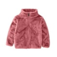 thumbnail image 1 of Cethrio Girls Fleece Jackets, Zip up Warm Stand-up Collar Windproof Winter Coats Outerwear Red Size 7-8, 1 of 2