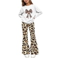 thumbnail image 1 of Cethrio Girls Graphic Outfit Sets, 2 Piece Long Sleeve Spring Fall Fashion Girls' Clothing Sets White Size 9-10 T, 1 of 7