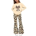 thumbnail image 1 of Cethrio Girls Graphic Outfit Sets, Long Sleeve Spring Fall Fashion 2 Piece Girls' Clothing Sets Beige Size 12-13 T, 1 of 7