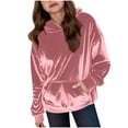 thumbnail image 1 of Cethrio Girls Hoodies with Pockets, Long Sleeve Casual Pullover Fall Girls Sweatshirts Pink Size 12, 1 of 5