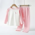 thumbnail image 1 of Cethrio Girls Long Sleeve Pajama Sets, Soft Comfy 2 Piece Girls' Sleepwear Pink Size 9-10 T, 1 of 3