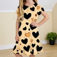 thumbnail image 1 of Cethrio Girls' Nightgowns Size 7-8, Printed Puff Sleeve Loose Fit Summer Kids Sleep Dresses Sleepwear Multicolor Size 8, 1 of 8