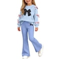 thumbnail image 1 of Cethrio Girls Outfit Sets 2 Piece, Printed Spring Fall Casual Long Sleeve Girls' Clothing Sets Blue Size 14-15 T, 1 of 7