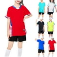 thumbnail image 1 of Cethrio Girls Outfit Sets, Basketball Quick-dry Summer T-shirts and Shorts Sets Red Size 10-12, 1 of 4